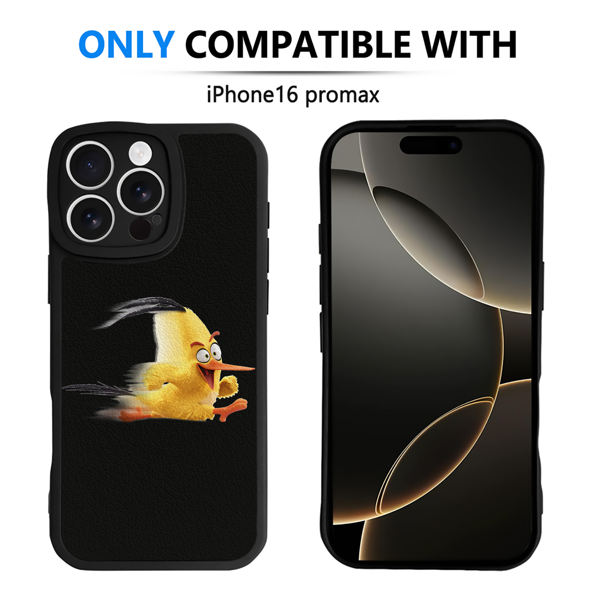 （画像用） Angry Birds アングリーバード 【iPhone 16シリーズ対応】シリコンスマホケース（レザー調） 材質：シリコン